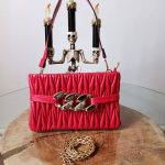 Zincir Detaylı PUFFER Clutch Omuz Çapraz Çok Amaçlı Çanta