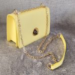 VIKTORIA SHINE KÜRE KİLİT GOLD ZİNCİRLİ ÇANTA