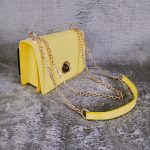 VIKTORIA SHINE KÜRE KİLİT GOLD ZİNCİRLİ ÇANTA